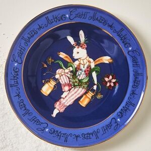 Taychamaythakool Anthropologie Twelve Days of Christmas Maids Dessert Plate
